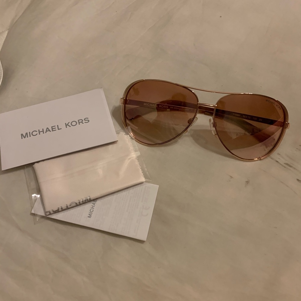 Michael Kors rose gold sunglasses